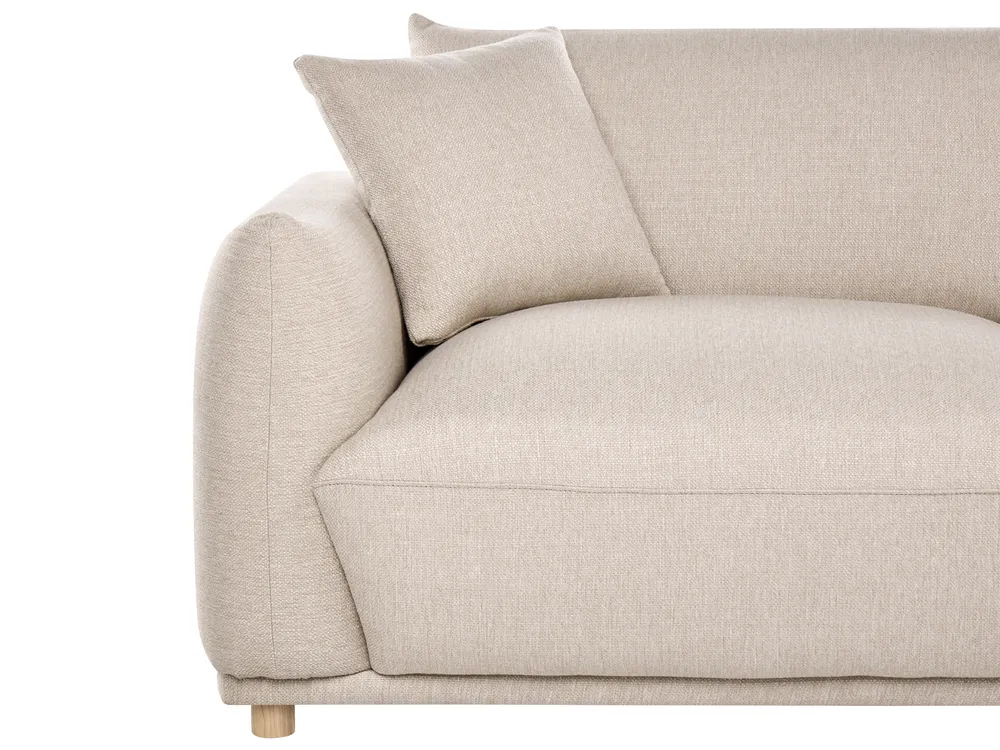 Sofa 3 Seater JUBEK Fabric Beige_1074646