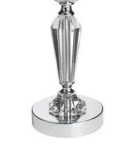 Candle Holder BONAO 42 cm Glass Silver_790570