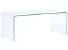Coffee Table KENDALL Tempered Glass Transparent