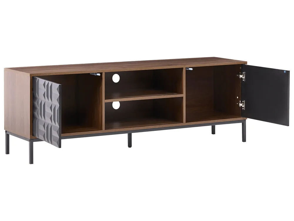 TV Stand CARAQUET Dark Brown_1023609