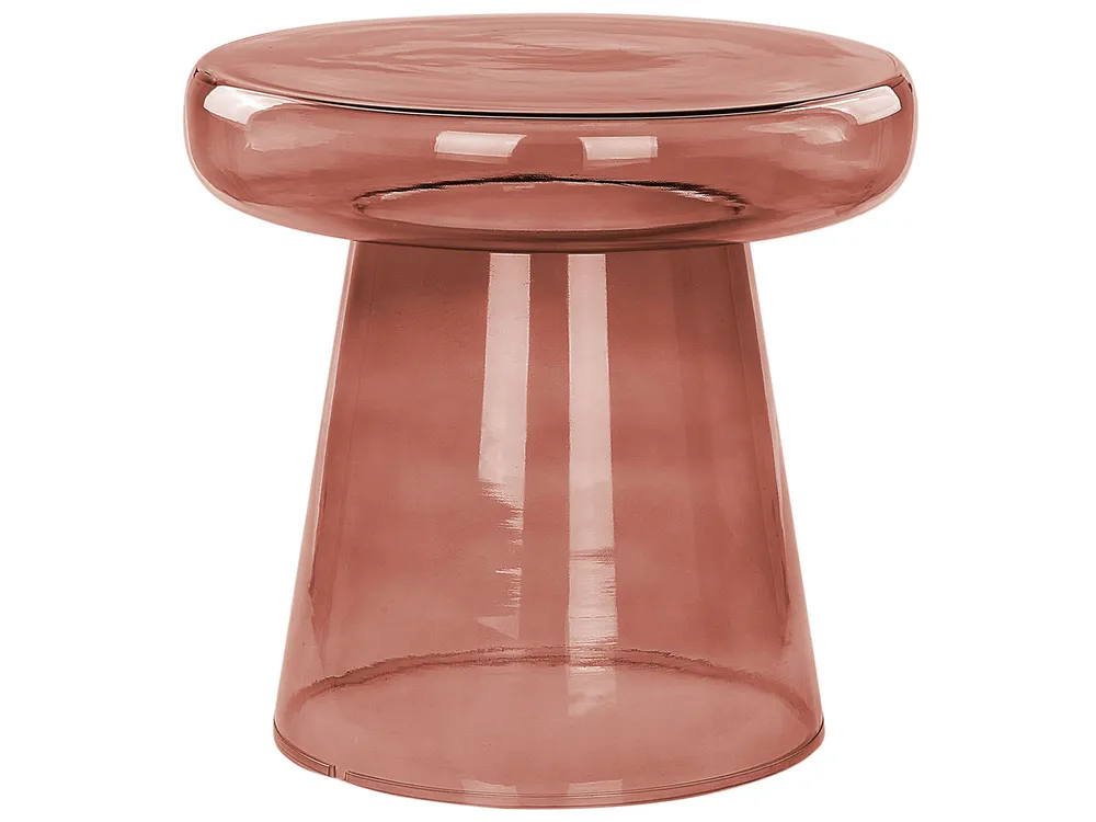 Side Table CALDERA Glass Red