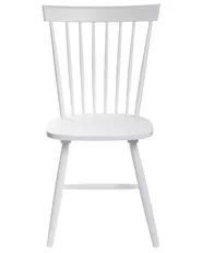Set of 2 Dining Chairs BURGES Wood White_793398
