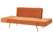 Sofa Bed 2 Seater SAARELA Velvet Orange_932709