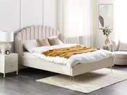 Säng med lamellram AMBILLOU 160 x 200 cm Ljusbeige_873204