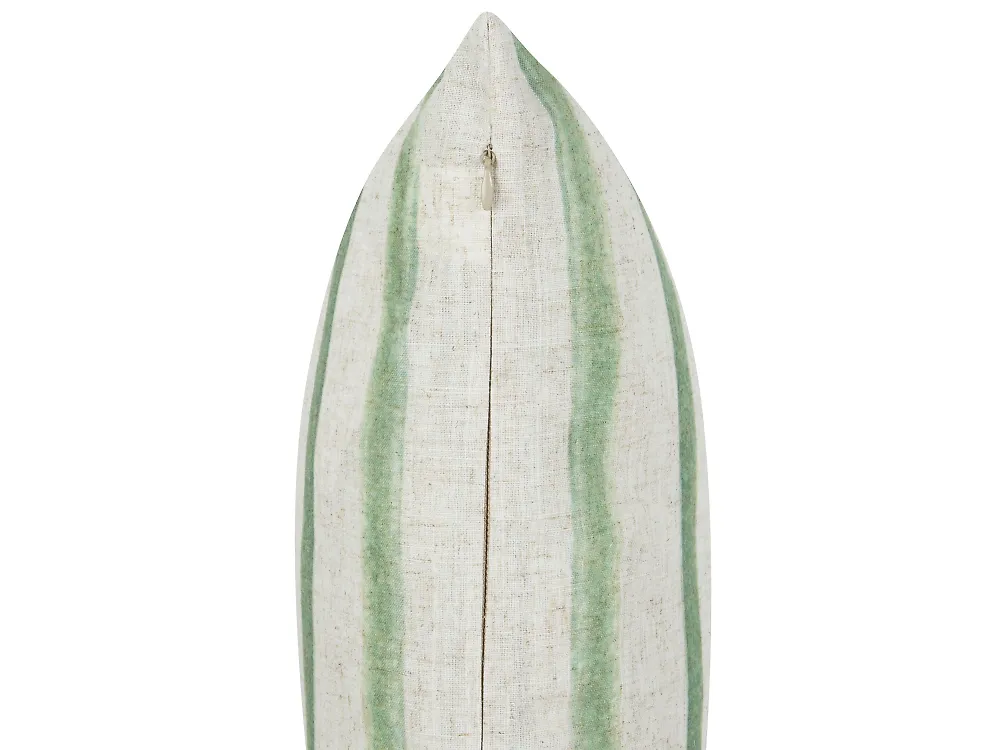 Set med 2 prydnadskuddar KAFRA 30 x 50 cm Grön Randigt_902163