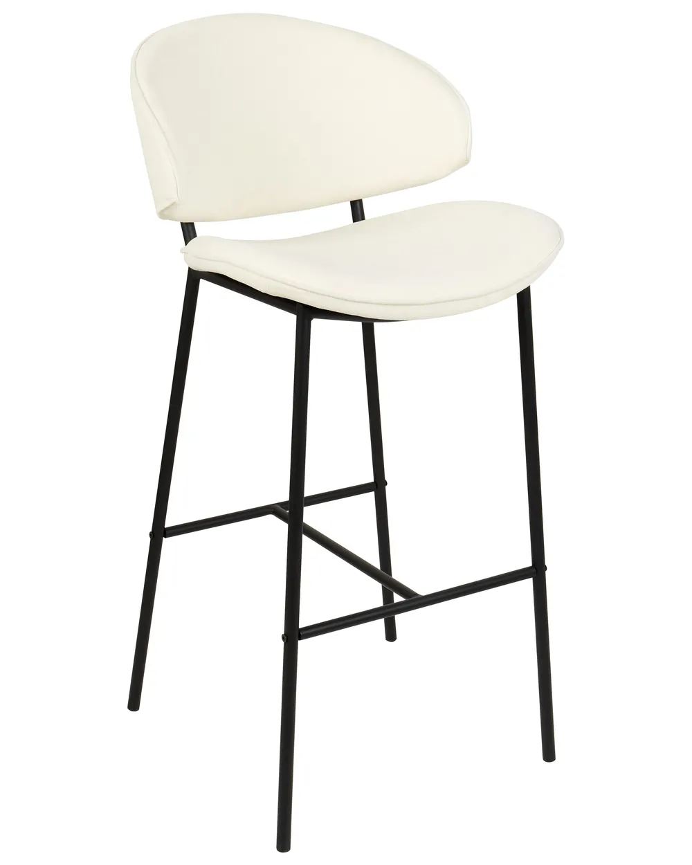 Set of 2 Bar Chairs KIANA Light Beige_908107