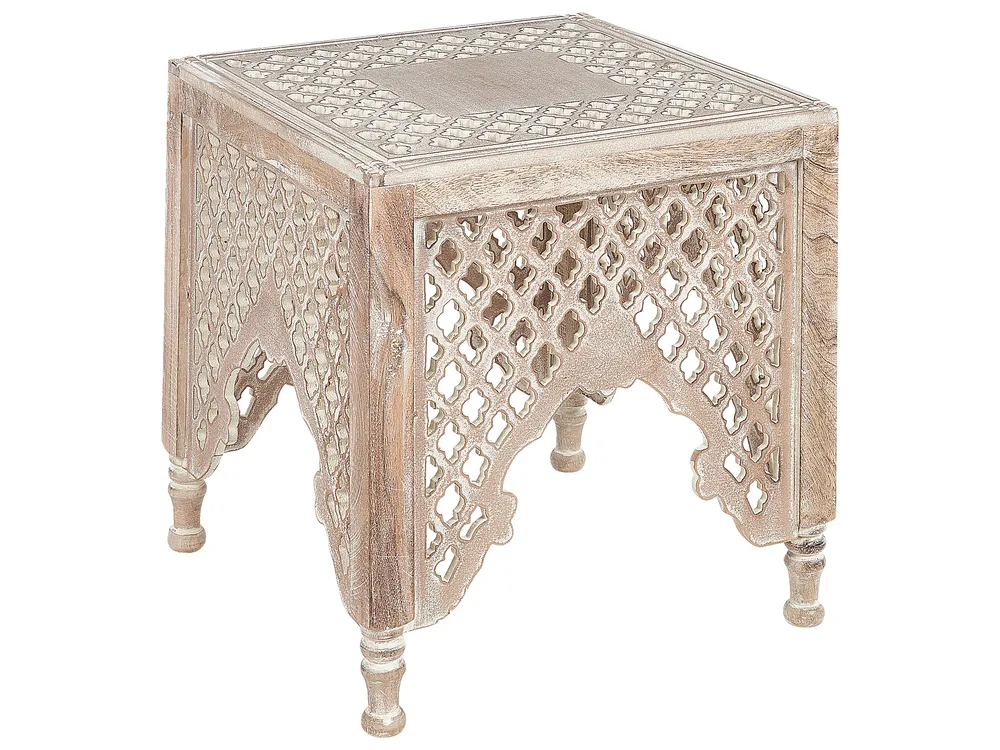 Side Table KADMA Mango Wood Light Brown