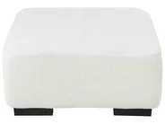 Corner Sofa 4 Seater LUNGO with Ottoman Boucle White Right Hand_962430