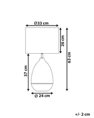 Bordslampa OKARI Glas Vit_823057