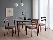 Dining Table MODESTO Grey 120 cm 80 cm Wood_1149663