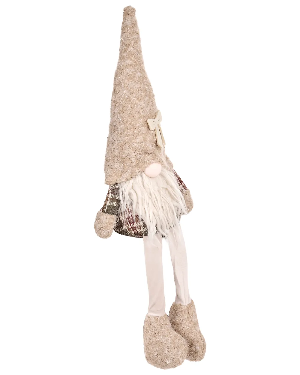 Joulukoristesetti 2 kpl ILOMANTSI 35/38 cm Tonttu Beige_1174059