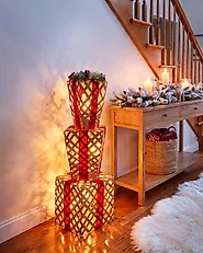Joulukoriste LED-valo HUMPPILA 87 cm Joululahja Ruskea_1179203