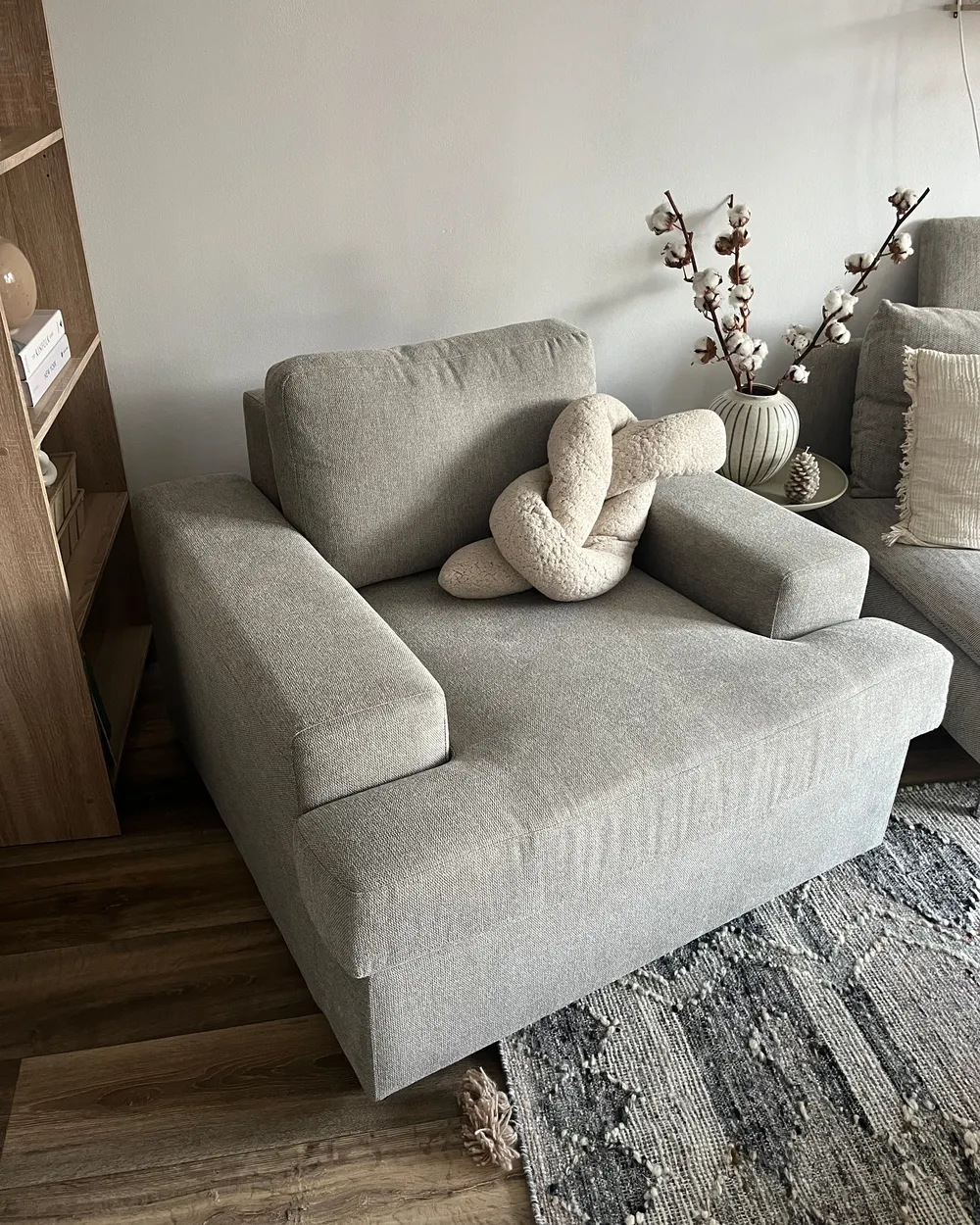 Armchair ALLA Fabric Light Grey_967263
