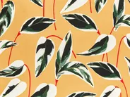 Set of 2 Outdoor Cushions TAGGIA Plant Pattern 40 x 40 cm Yellow_882816