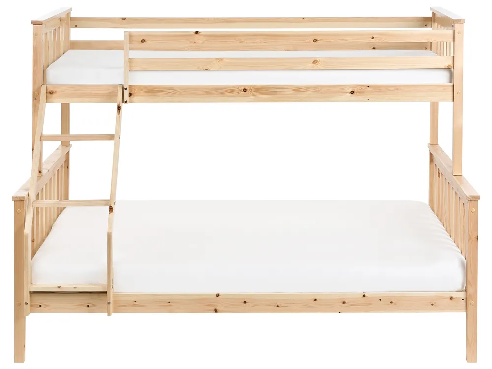 Bunk Bed Pine Wood BIERNE 90/140 x 200 cm Light Brown_987628