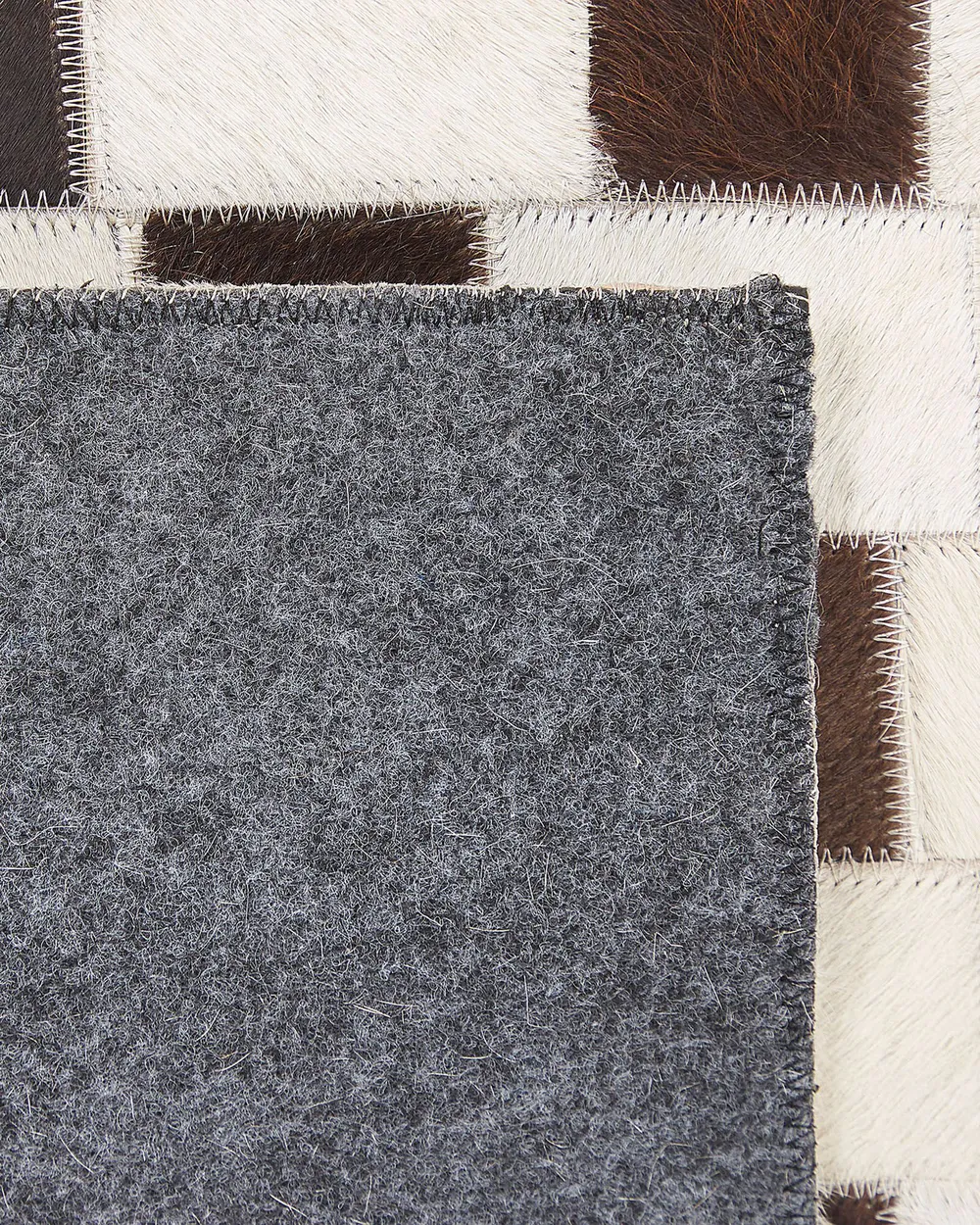Matta KAYABEY Beige 160 x 230 cm Läder_780702