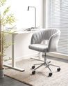Desk Chair KATONAH Velvet Light Grey