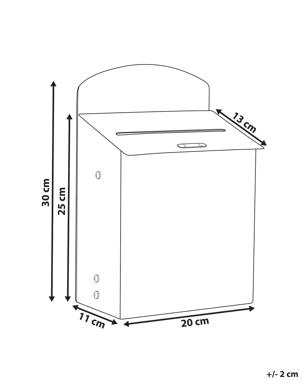 Jultomtenbrevlåda FORSSA 30 cm Röd_1014346