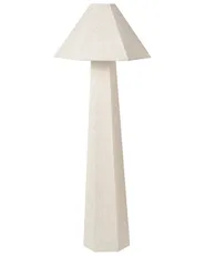 Golvlampa DEMBI Konstlinne Ljusbeige_1017141