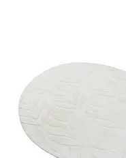 Fuskpälsmatta MITCHELL Off-White ø 160 cm_1092382