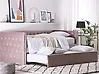 Utdragbar säng Sammet GASSIN 90 x 200 cm Rosa