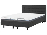 Justerbar säng DUKE 160 x 200 cm Mörkgrå_797992
