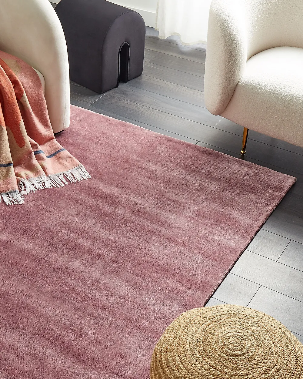 Teppe GESI Rosa 140 x 200 cm Viskose