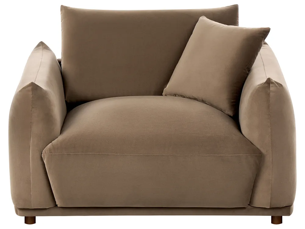 Living Room Set 5 Seater JUBEK Velvet Brown_1074608