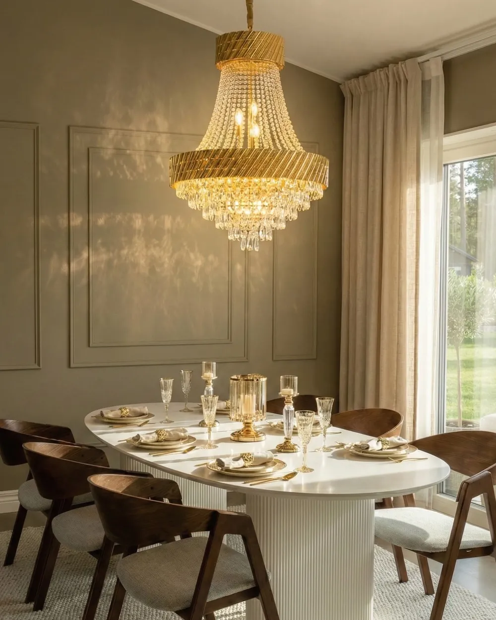 Chandelier KARSA Crystal Gold