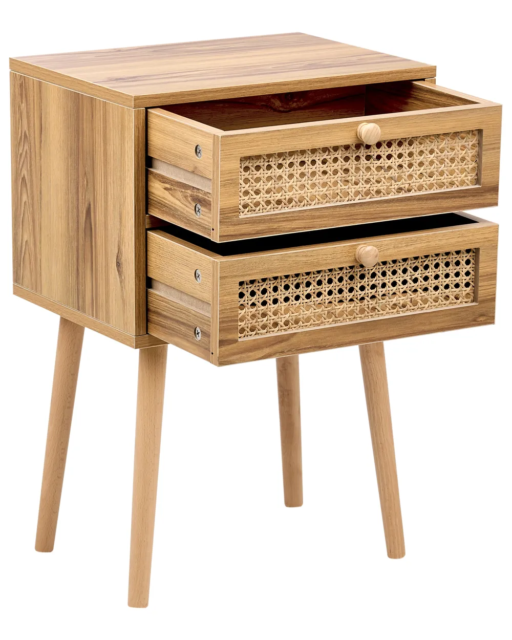 Bedside Table BUTTE Light Brown_975694