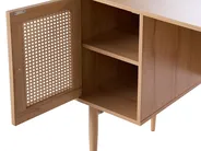 Home Office Desk RAFFRA 140 cm 60 cm Light Brown_1046832