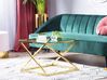 Soffbord BEVERLY Glas Guld