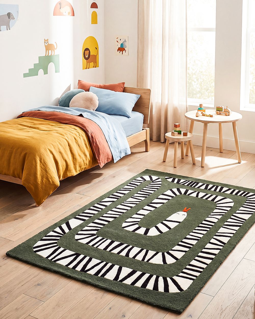 Matta OKAPI Mörkgrön 160 x 230 cm