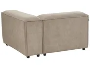 Modular Corner Sofa 4 Seater ARDAL Corduroy Light Brown Right Hand_940712