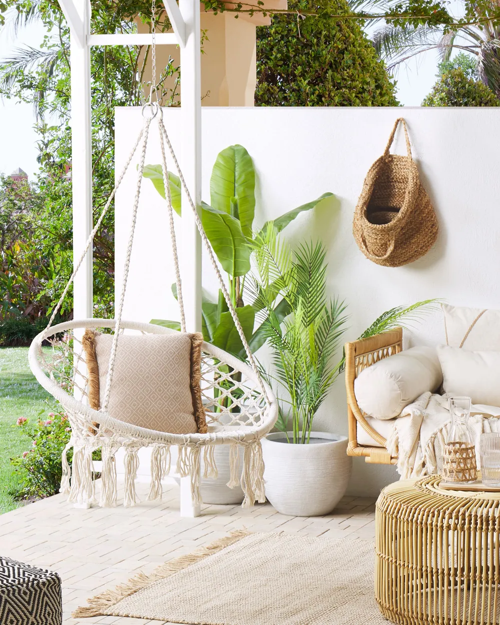 Hanging Chair GABELLA Cotton White