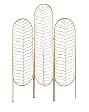 3 Panel Room Divider PESCIA 120 cm 160 cm Gold_936124
