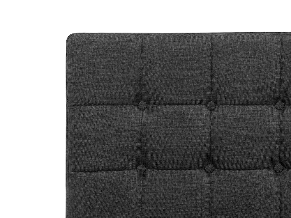 Adjustable Bed Fabric DUKE 80 x 200 cm (EU Small Single) Dark Grey_771718