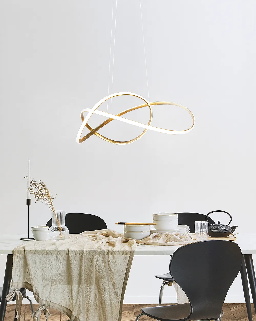 LED-pendellampa TUMEN Metall Guld_1149645