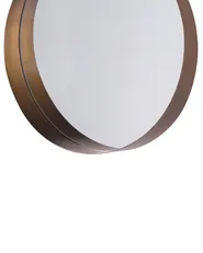 Seinäpeili PINEY 40 cm 40 cm Metalli Kupari_802566