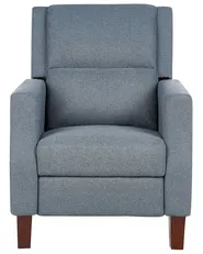 Recliner Chair EGERSUND with Footrest Fabric Dark Blue_896460