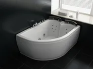 Corner Hot Tub with LED PARADISO 1580 x 1130 mm White Left Hand_782980