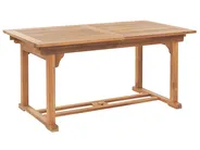 Garden Dining Set 6 Seater JAVA Acacia Wood Light Brown_802476