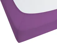 Fitted Sheet JANBU 160 x 200 cm Cotton Purple_845852