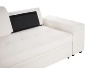 Hörnbäddsoffa 3-sits HRISEY med förvaring Bouclé Vit Högervänd_956070