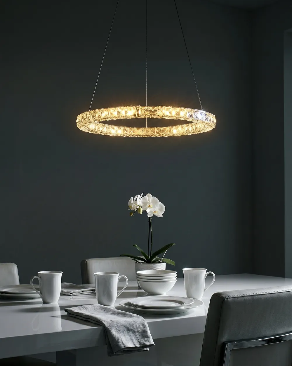 LED Pendant Lamp MAGAT Crystal Silver_1085276