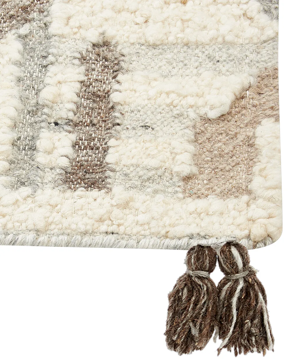 Rug KAGHTSRASHEN Beige 160 x 230 cm Kilim Wool_859891