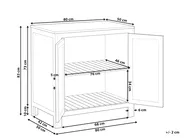 Outdoor Kitchen Cabinet BRUCOLI Brown Acacia Wood_1001170