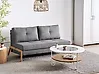 Sofa Bed 2 Seater EDLAND Fabric Dark Grey