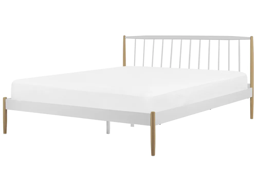 Bed Metal MAURS 180 x 200 cm (EU Super King) White