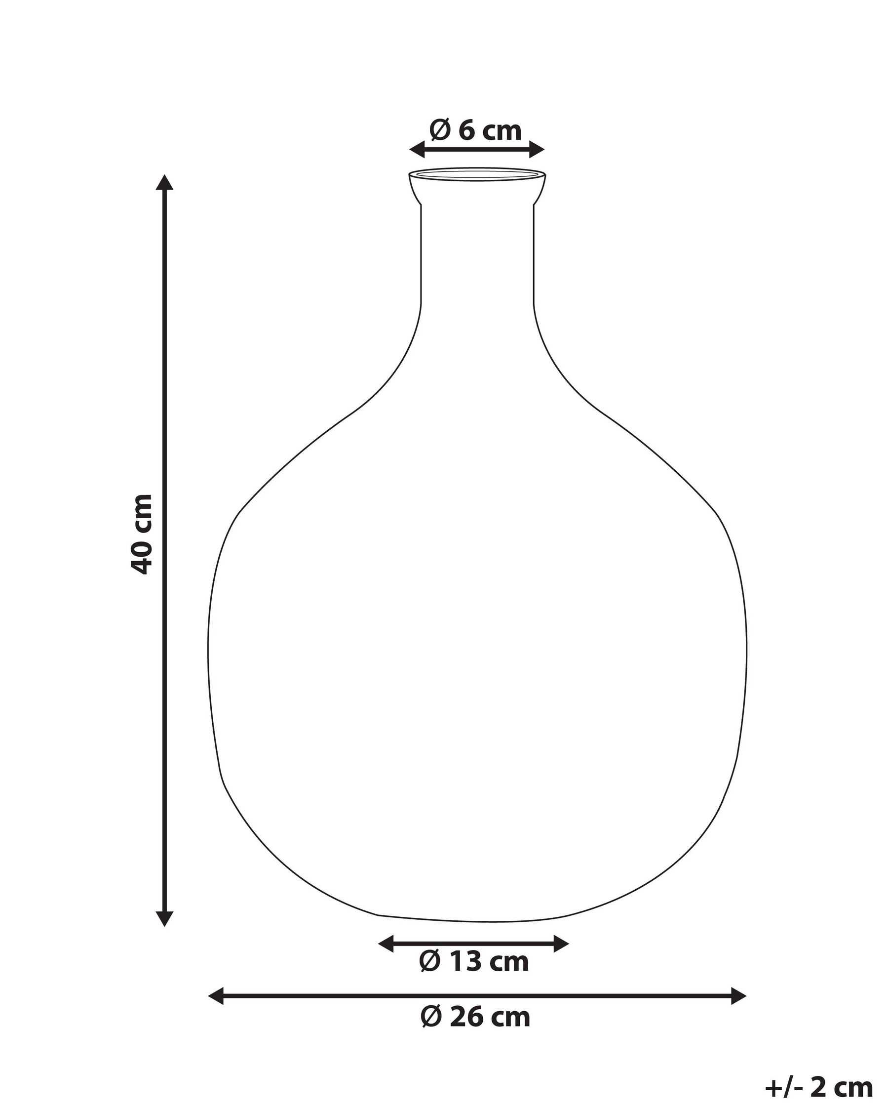 Kukkamaljakko RAZALA 40 cm Lasi Monivärinen_830418